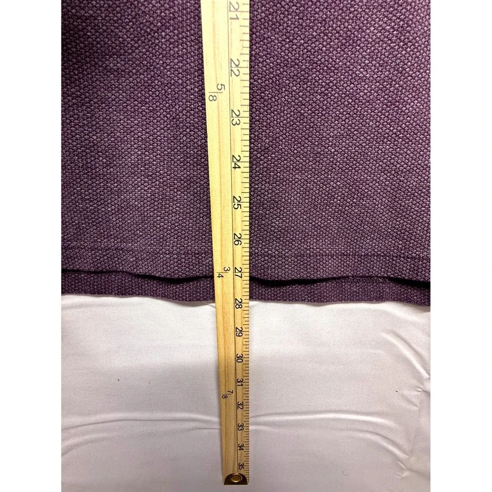 JoS. A. Bank Reserve Sweater Men XL Purple Traditional Fit Quarter Zip Mock Neck